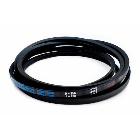 D&D A156 Classical V-Belt, 158 in Outside Length, 1/2 in Top Width, 1 Ribs A156